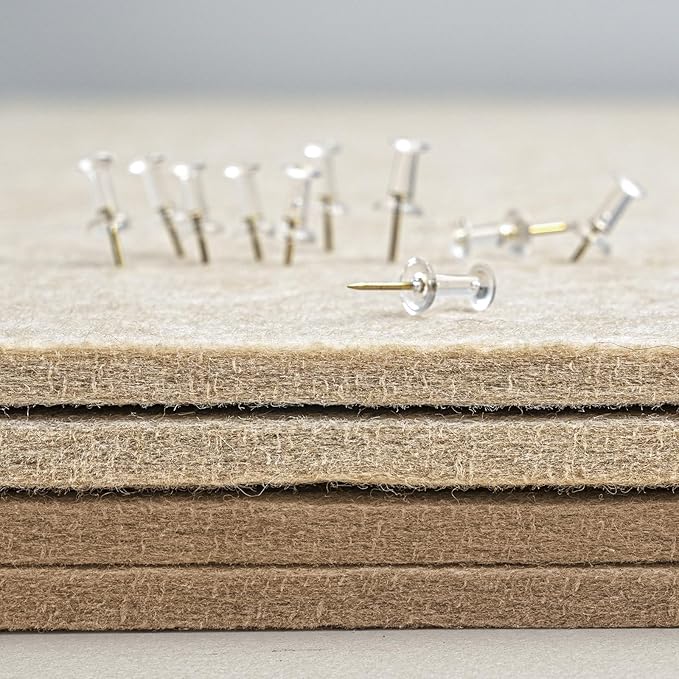 Bulletin Board, 24 x 18 inches Decorative Felt Pin Board, Cork Board Alternative - Image 3