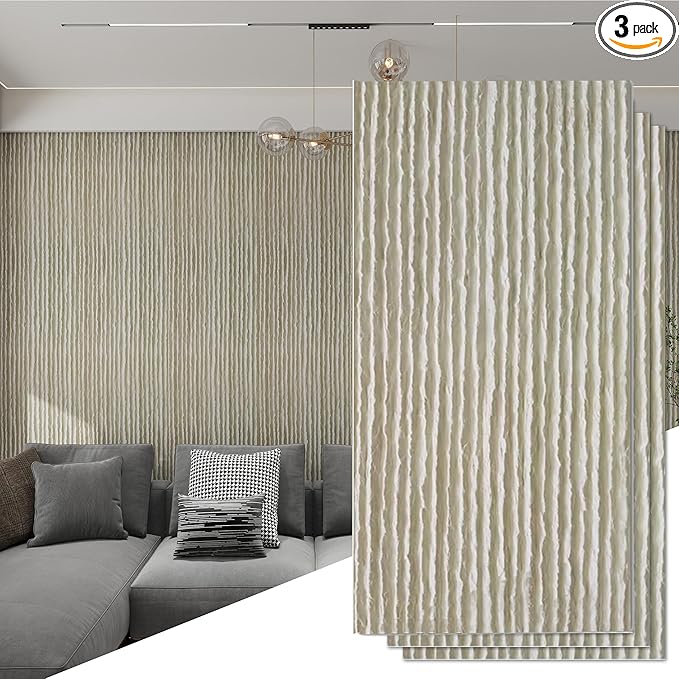 KASARO 3D Faux Stone Wall Panels, Flowstone Wall Covering Panels Accent by KASARO