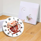 Watercolor Coffee Cup Wall Clock - Image 6