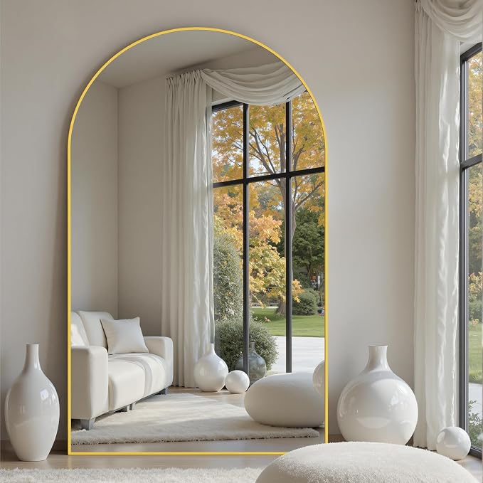 Suidia 82"x44" Arched Full Length Mirror - Image 2
