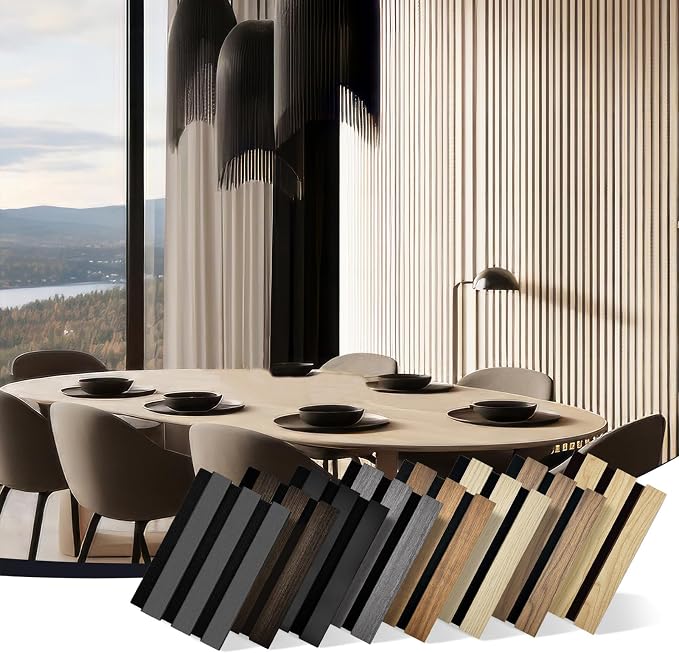 RITOLLO Wood Panels for Wall 4.92"×7.68" Acoustic Panels for Interior Wall Decor by Ritollo