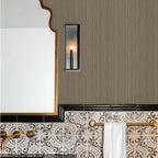 YXTII 20.8" x 196.8" Peel and Stick Wallpaper Grasscloth, Thick Brown Textured - Image 5