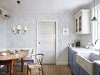 Heroad Peel and Stick Wallpaper Boho Blue Contact Paper Modern Botanical Wall - Image 6