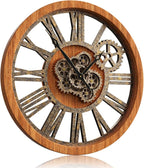 HOIBAI Wall Clock, 24 Inch Moving Gears Clock Large Wall Clock - Image 2
