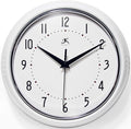 Infinity Instruments LTD. Retro 9 inch Silent Sweep Non-Ticking Mid Century by InfinityInstruments