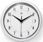 Infinity Instruments LTD. Retro 9 inch Silent Sweep Non-Ticking Mid Century by InfinityInstruments