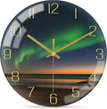 VIKMARI 8 Inch Modern Wall Clock, Aesthetic Black and Gold Decor Accessories by VIKMARIWallClock
