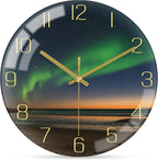 VIKMARI 10 Inch Modern Wall Clock, Aesthetic Black and Gold Decor Accessories by VIKMARIWallClock