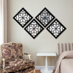 ZEXUIRU 4 Set. Rustic Wall Mirrors - Image 3