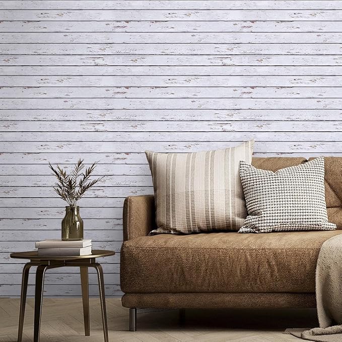 COMSTICKC 3D Faux Wood Wall Sticker, Peel and Stick Wall Covering, DIY - Image 7