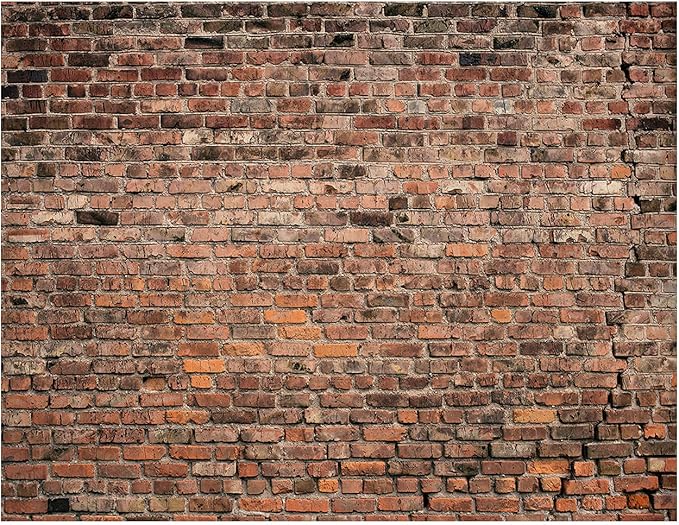 YYNXSY 6X4FT Large Fabric Brick Background by YYNXSYPhotographySupplies