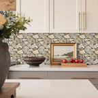 3D Peel and Stick Faux Stone Wall Panels 11.8" x 11.8" 10-Pack, Stone-Look Wall - Image 2