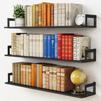 Harwaya Large Floating Book Shelves by Harwaya