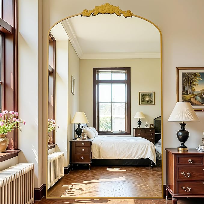 Antok Arched Full Length Mirror, Full Body Mirrors - Image 3
