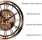 CLXEAST 21 Inch Moving Gear Wall Clock - Image 2