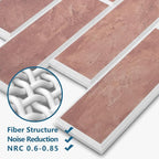 16-Pack 3D Faux Brick Acoustic Wall Panels, 11.8" x 11.8" PET Soundproof & - Image 3