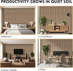 2 Pack Wood Panels for Wall, 106.3" × 11" Wood Slat Acoustic Panels for Wall - Image 8