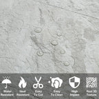 AULIGET 2-Piece Light Slate Peel and Stick Backsplash Wall Tiles, Laundry Room - Image 2