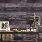 WENMER 17.71" x 394" Grey Wood Peel and Stick Shiplap Self Adhesive Wallpaper - Image 2