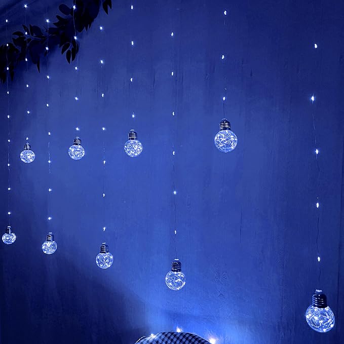 YOLIGHT Wishing Ball Curtain Lights 200 LED Window Curtain String Lights - Image 7