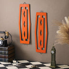 CroBlissful 2 Pcs Modern Mid Century Wall Art Wood Mid Century Elegance Decor - Image 3