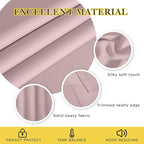 NICETOWN Baby Pink Curtains for Nursery, Sliding Glass Door Grommet Thermal - Image 3
