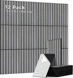 12 Pack PVC Wood Wall Panels, 11.8 x 15.7 x 0.35 Inch Sound Panels, 100% by AUTORIFIC