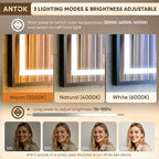 Antok 30X40 LED Bathroom Mirror - Image 7