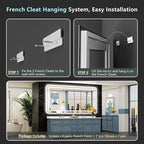 84x40 LED Bathroom Mirror with Lights, Backlit and Front Lit Anti-Fog Lighted - Image 9