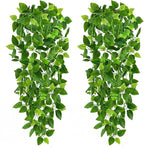 CEWOR 2pcs Fake Hanging Plants for Room Decor, 3.6ft Artificial Ivy Pothos Vine by CEWOR
