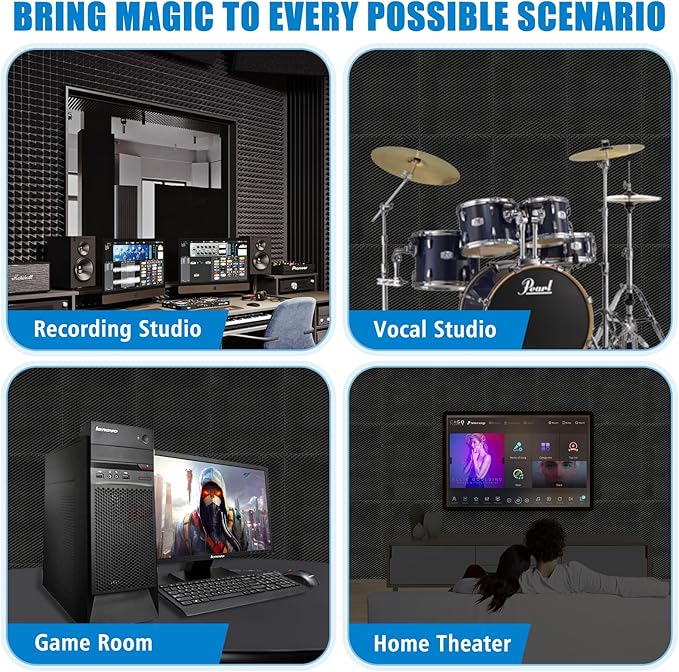 2 Pack Acoustic Panels, Sound Proof Foam Panels - Image 7