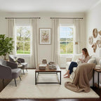 NICETOWN Ivory White Velvet Curtains 84 inches, Luxury Sound Reducing Heavy - Image 3