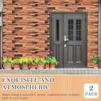 2 Pack Faux Stone Panels Interior 45.6''l x 11.8''h x 0.98''d Faux Siding - Image 3