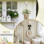 Weysat 4 Pcs Vintage Hooks for Wall Wood Farmhouse Towel Hooks Shabby Chic Wall - Image 5