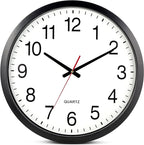 Bernhard Products Black Wall Clock Silent Non Ticking by BernhardProducts