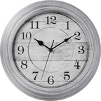 Wall Clock, 12 Inch Kitchen Decorative Wall Clock, Silent Wall Cocks Battery by HYLANDA