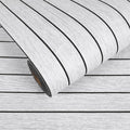 VEELIKE Whitewashed Wood Slat Wall Panels Peel and Stick Wood Wall Panel by VEELIKE