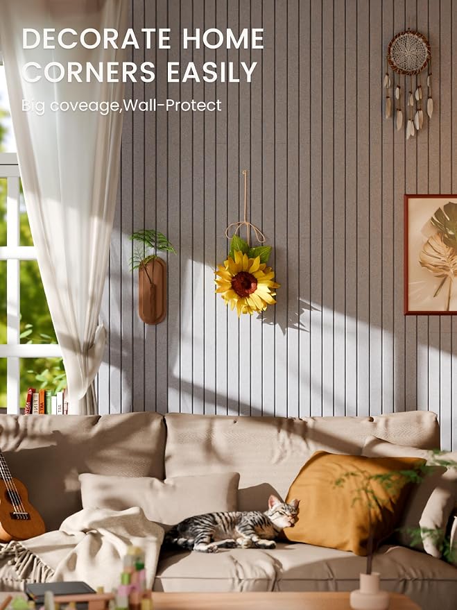 Bumusty Large Cork Board Alternative-48 x 36" Felt Bulletin Board Tiles - Image 4