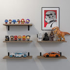 DOLLFIO Floating Shelves, 5 Sets Wall Shelves, Wood Floating Shelves - Image 4