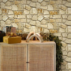 COMSTICKC 3D Faux Stone Wall Panels Peel and Stick, DIY UrltraLight PVC Fake - Image 2