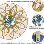 Mirror Wall Decor Gold Mirrors for Wall Metal Sunburst Mirrors Home Decoration - Image 3