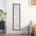 13.5 x 49.5 Inch White Rectangular Large Wall Mirror - Image 4