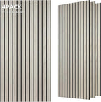 TO-TH Wood-Look Acoustic Panel, 4 Pack 47.2” x 23.6” Soundproof Wall Panels by TO-TH