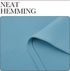 NICETOWN Teal Blue Blackout Curtains 86 inches Length - Image 6