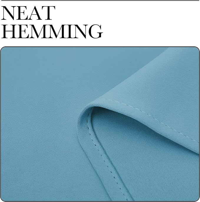NICETOWN Teal Blue Blackout Curtains 86 inches Length - Image 6