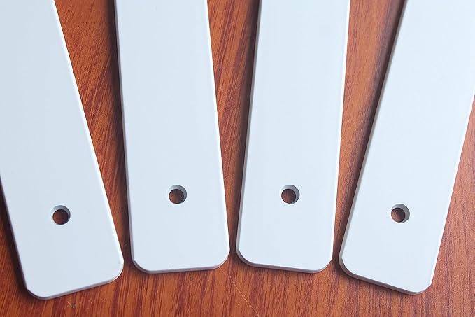 12 Pack - 10 inch White Hidden L Shelf Bracket Iron Floating Shelf Brackets - Image 6