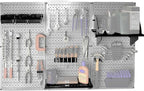 Wall Control 30-WRK-400GB Standard Workbench Metal Pegboard Tool Organizer - Image 2