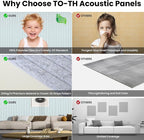 5 Pack Acoustic Panels, 47.2 x 23.6 x 0.35 Inch Sound Proof Panels - Image 8