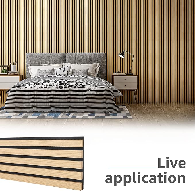 Art3d 4-Piece Wood Slat Acoustic Panels - Image 6