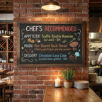 MyGift 35-Inch Wall-Mounted Chalkboard Sign, Vertical/Horizontal Hanging - Image 3